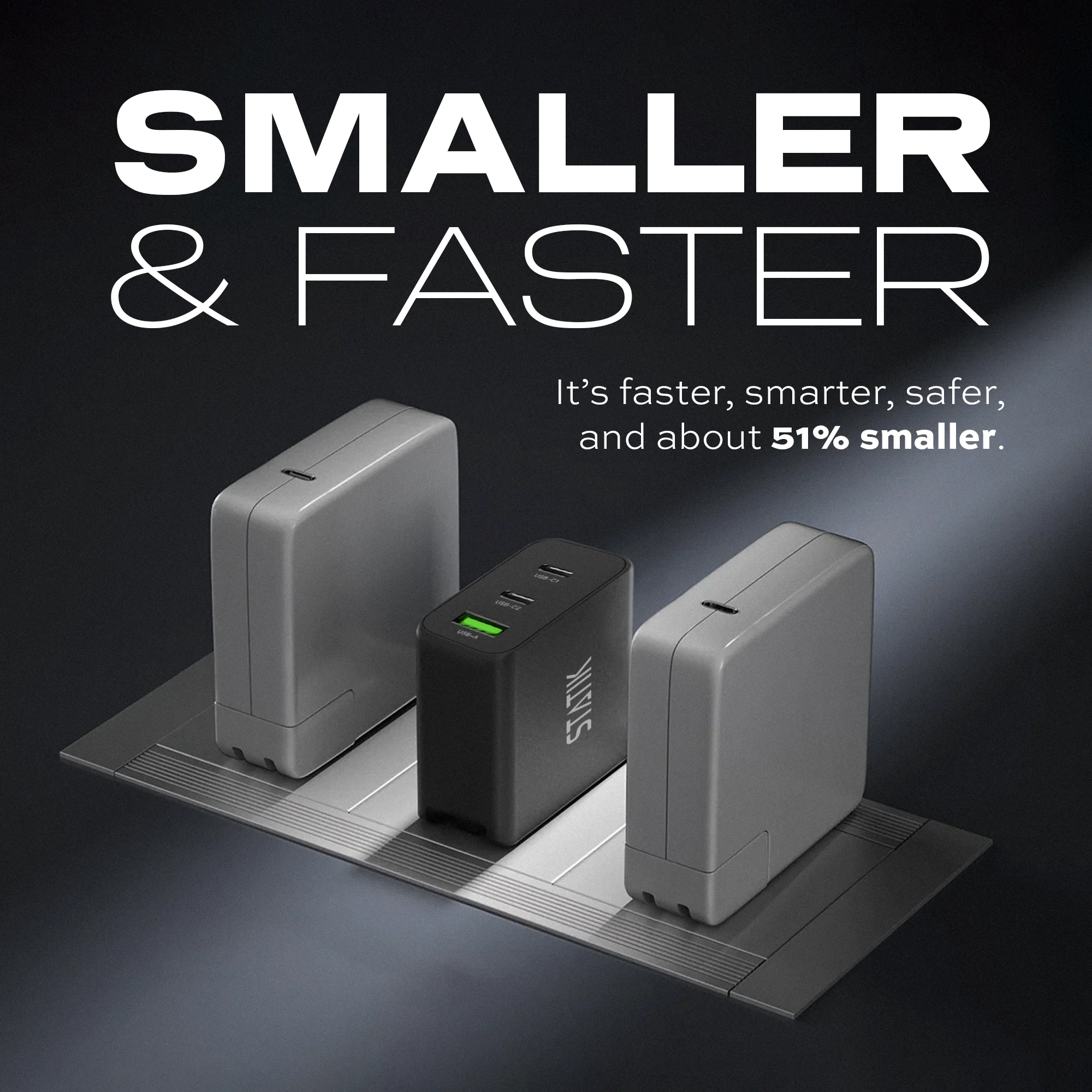 65W GaN Power Adapter | 3 Ports Wall Charger | Universal & Compact - Image 9