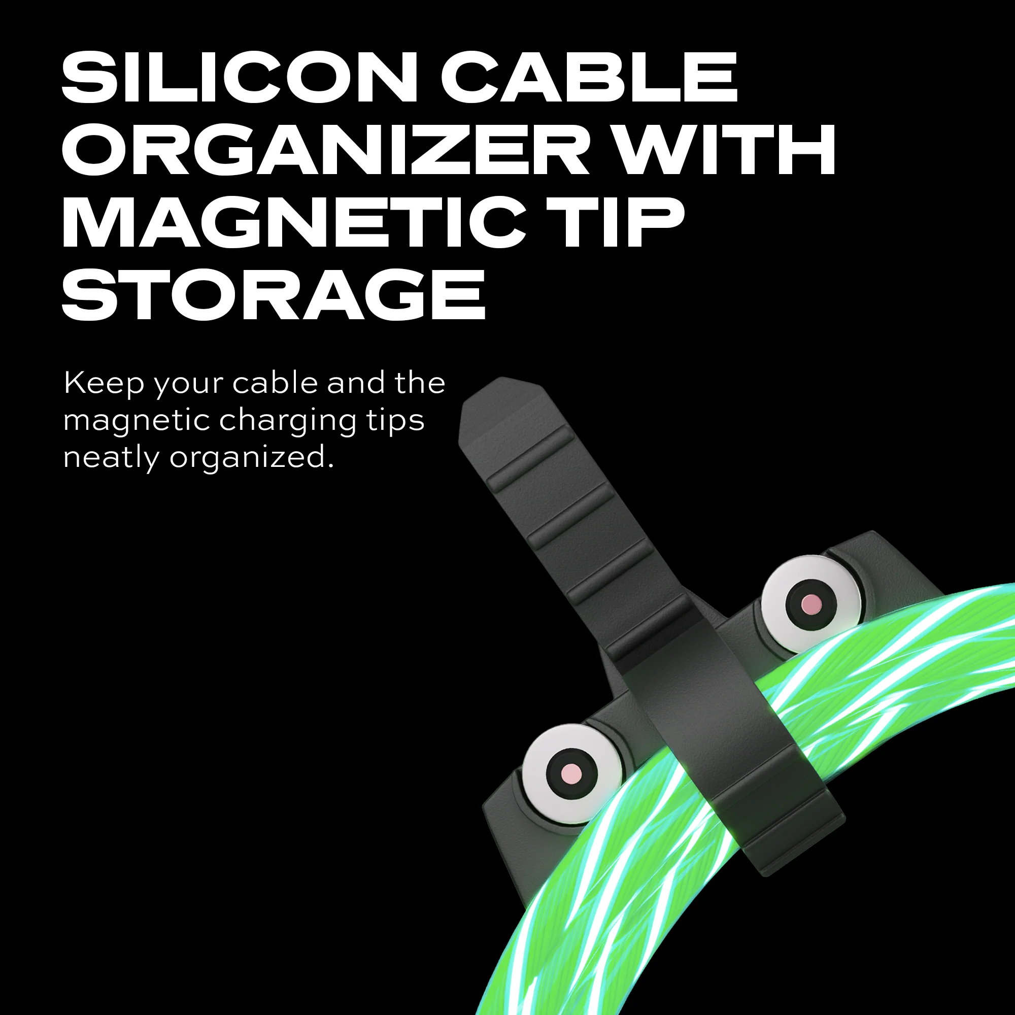 GloBright® 360 Green | Universal Magnetic Charge Cable - Image 4