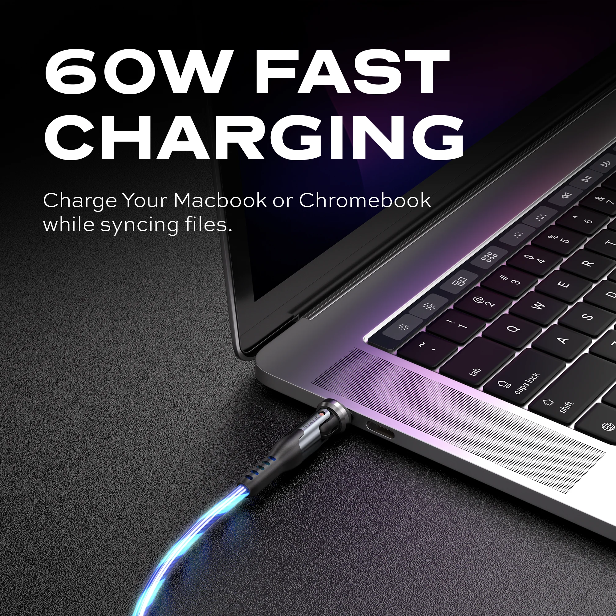 PowerPivot® GloBright® Pro | USB-C to USB-C | Rotating head - Data & Fast Charge | 6.6ft (2m) - Image 5