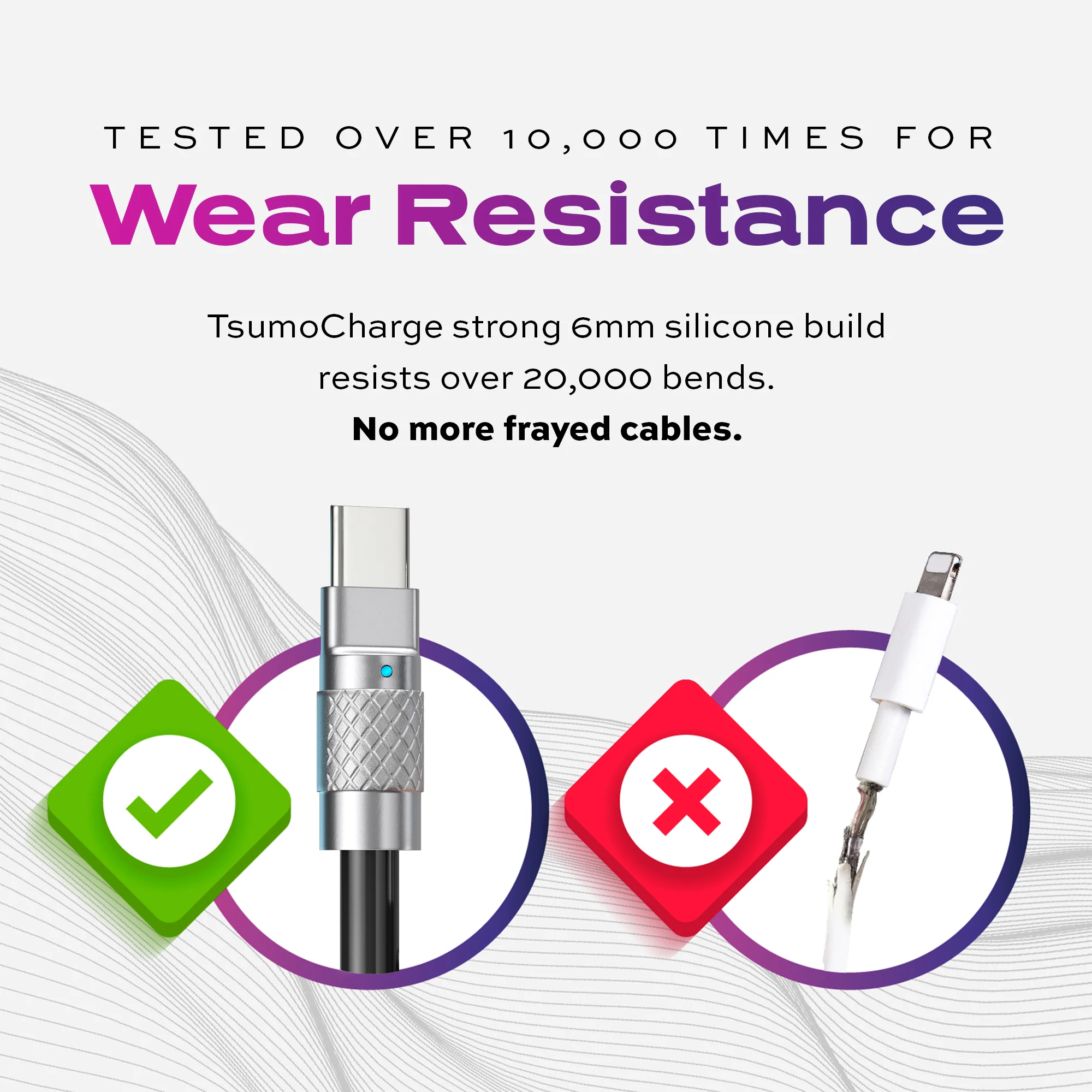 TsumoCharge® | 100W Silicone Charging Cable | USB-C | Black - Image 7